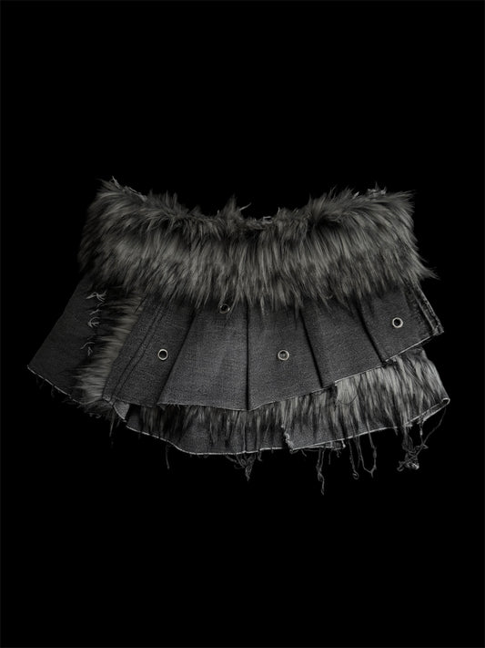 fur skirt