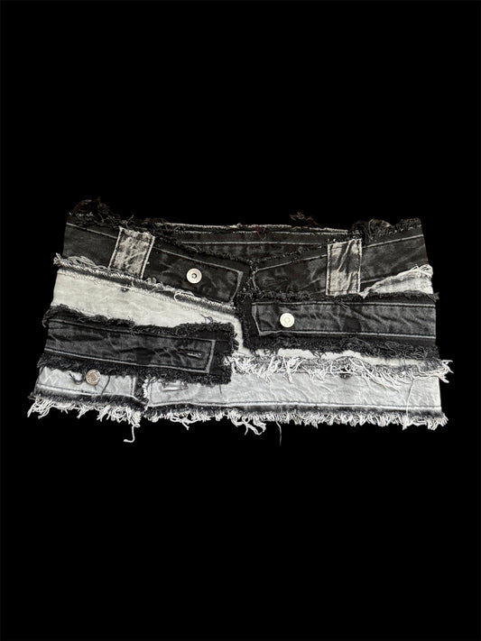 denim belt skirt