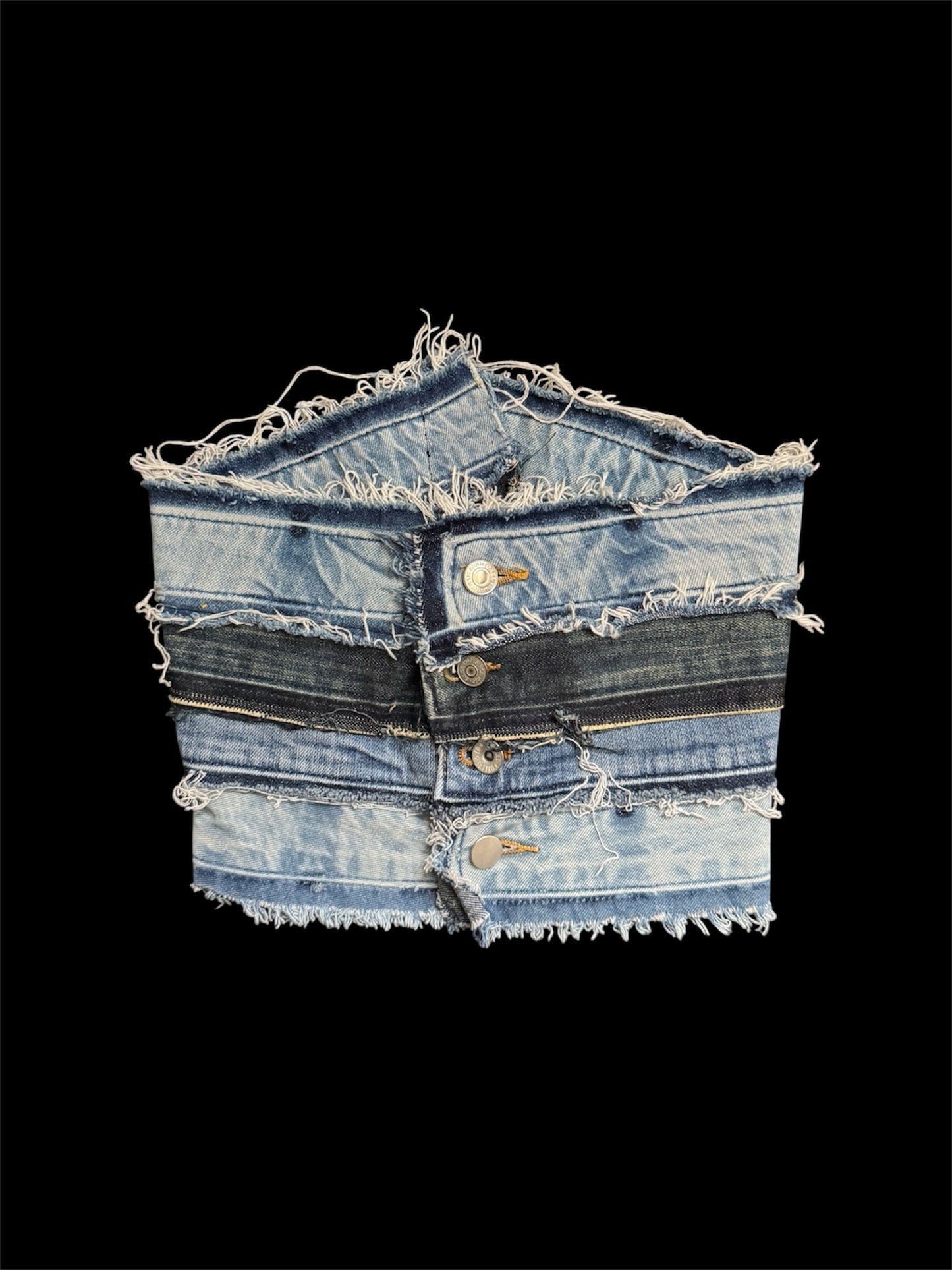 denim belt top