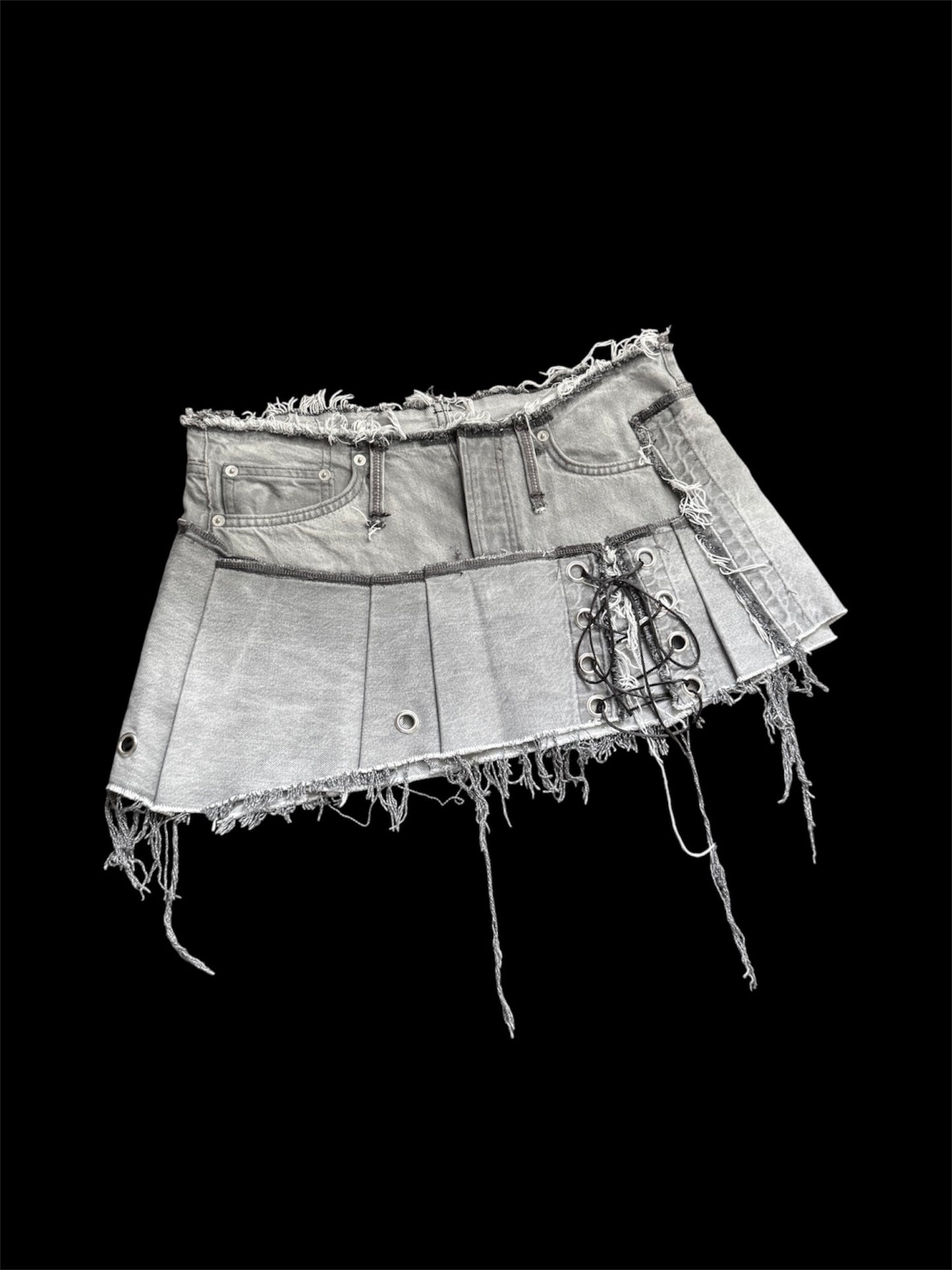 gray skirt