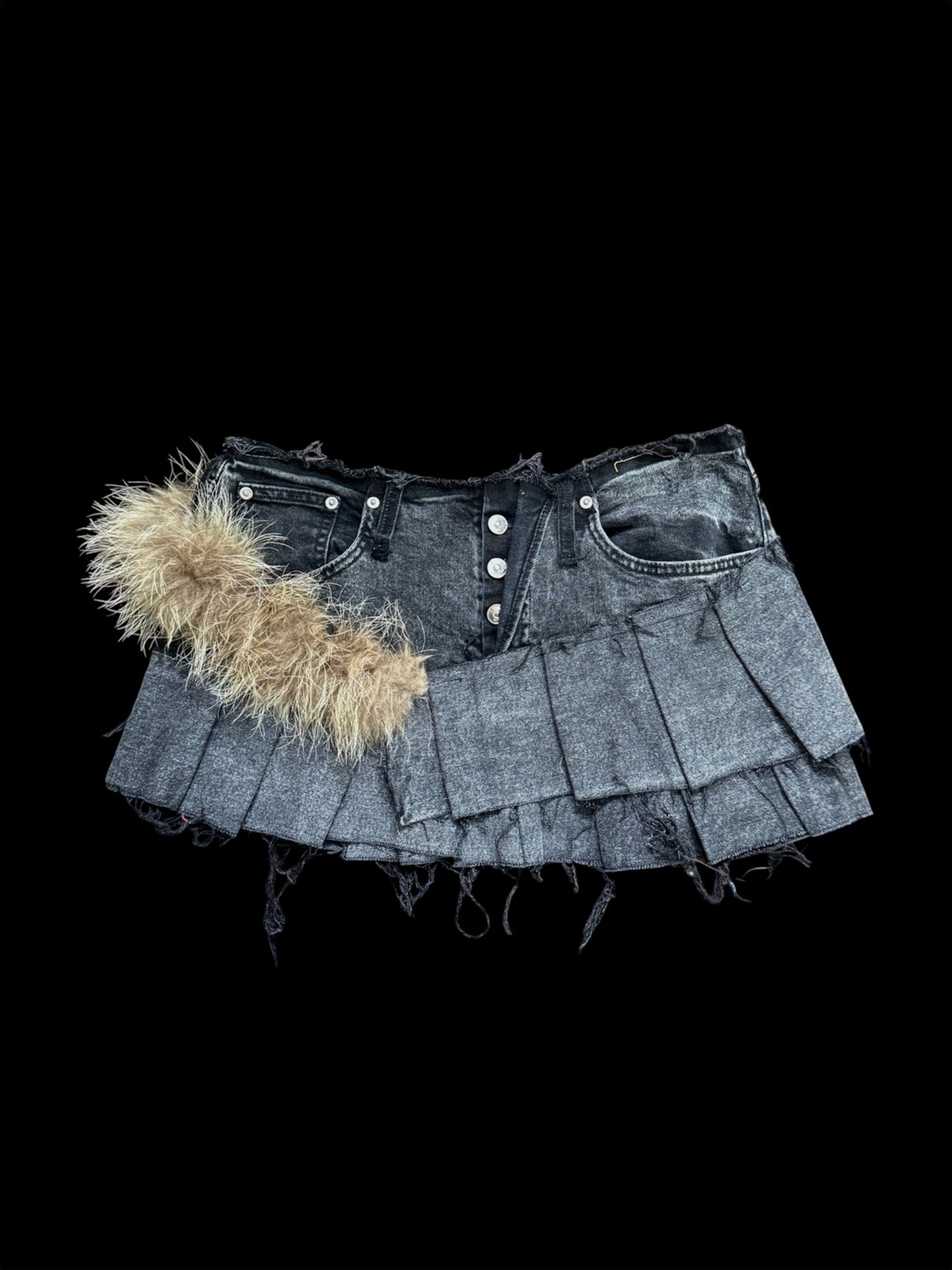 fur skirt